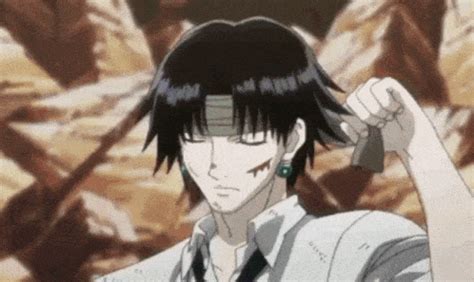 chrollo gif|chrollo gif black and white.